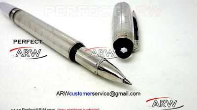 Perfect Replica AAA+ Montblanc Starwalker Square Sliver Cap Sliver Rollerball Pen